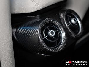 Alfa Romeo Giulia Interior Rear Air Vent Trim - Carbon Fiber - Feroce Carbon Alfa Romeo Giulia Interior Rear Air Vent Trim - Carbon Fiber - Feroce Carbon